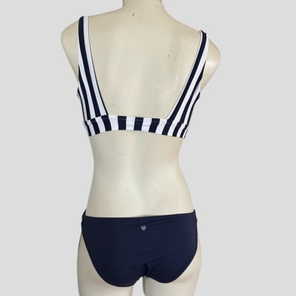 NWT/NWOT Navy & White Stripe Bikini - Picture 2 of 16